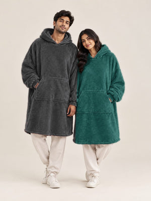 CozyGo Couple Combo - Charcoal & Forest Teal Pairing